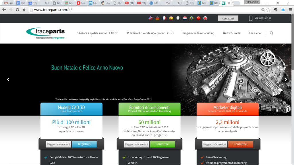 piattaforma traceparts 3d